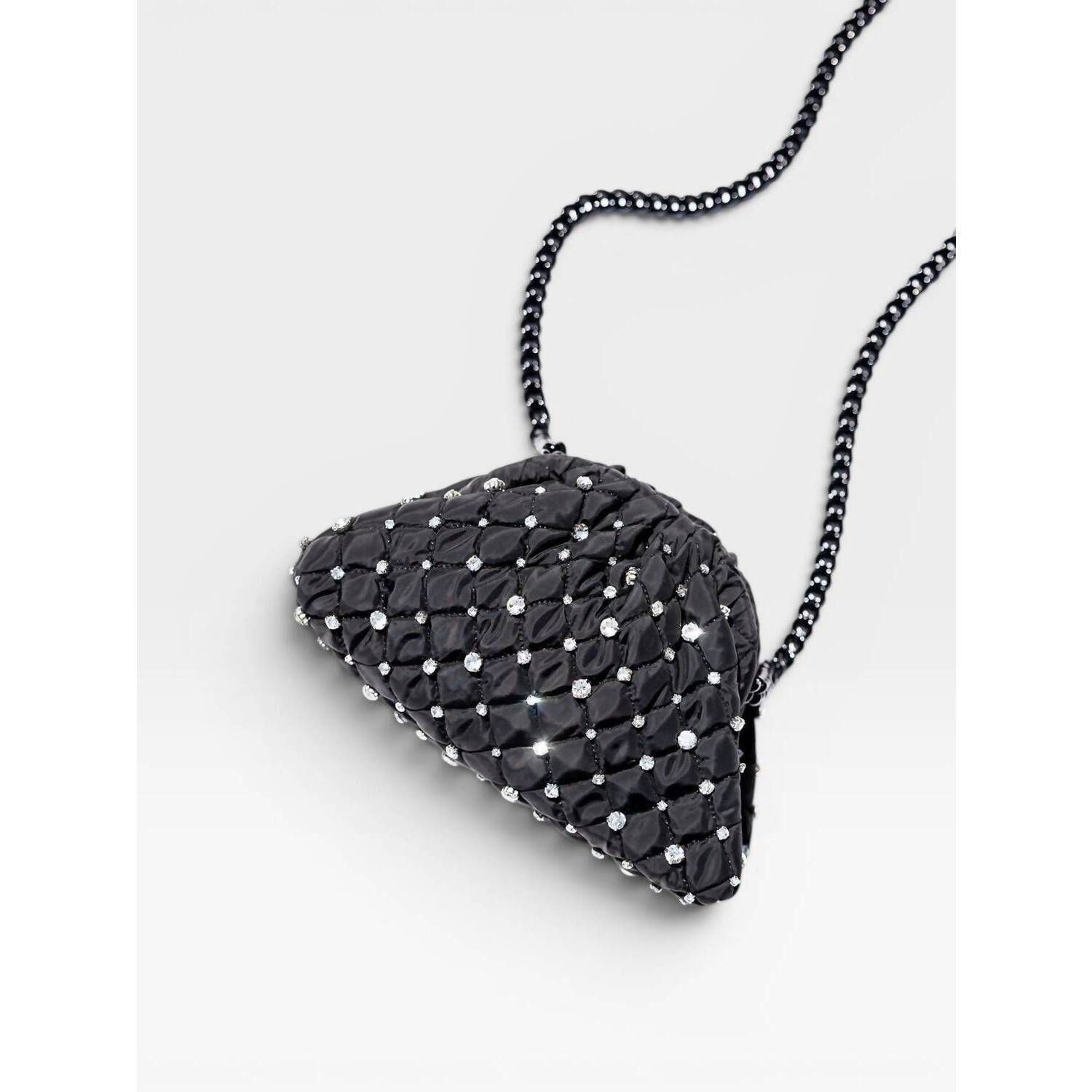 New Maria La Rosa Women's Strass Mini Game Clutch Bag In Black